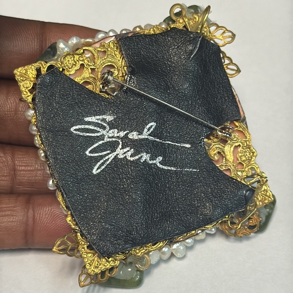 Rare Sarah Jane Artisan Vintage Brooch/ Pendant - Picture 12 of 15